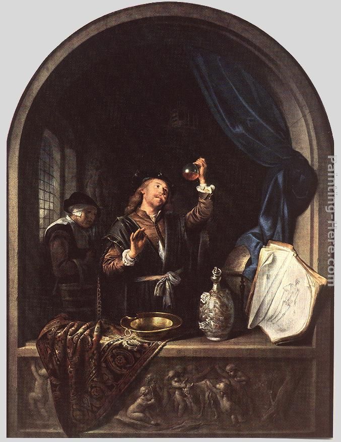The Physician painting - Gerrit Dou The Physician art painting